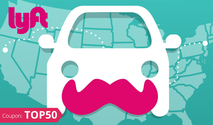 Lyft Promo Code 50 Free Rides with coupon code TOP50