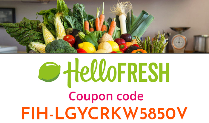 HelloFresh Promo Code: Use coupon FIH-LGYCRKW5850V for $40 off your meal delivery