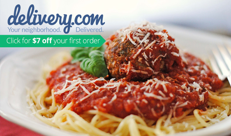 Delivery.com Promo Code : Get $7 off your food order!
