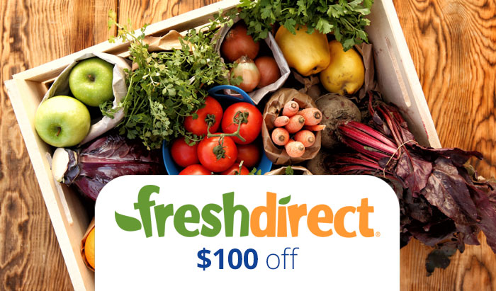 Fresh Direct Promo Code 2016 : Get $100 OFF