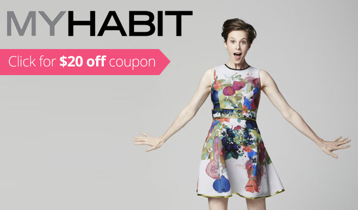 MyHabit Coupon Code 2016 & 2015 : Get $20 off and free shipping