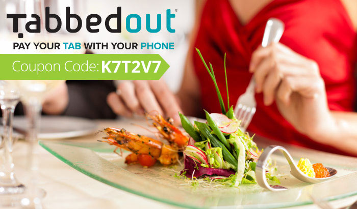 Tabbed Out Promo Code: Use coupon K7T2V7 for $5 off