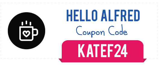 Hello Alfred Promo Code 2017: Use code KATEF24
