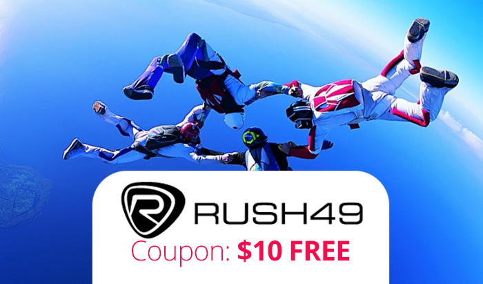 Rush49 Coupon Code & Promo Deal : Get $10 off!