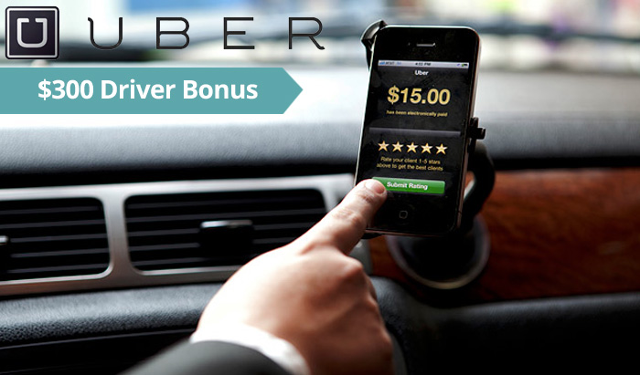 Uber Driver Bonus : Get $300 credit as an Uber sign up bonus with this awesome deal