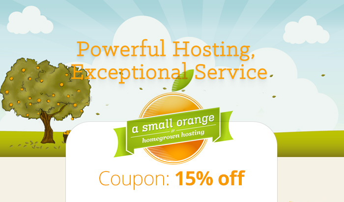 A Small Orange Promo Code deal : Get 15% off your first month of hosting, plus read reviews