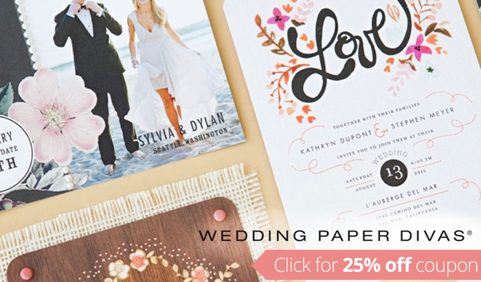 Wedding Paper Divas Coupon Code : Get 25% off with custom promo code, plus read reviews