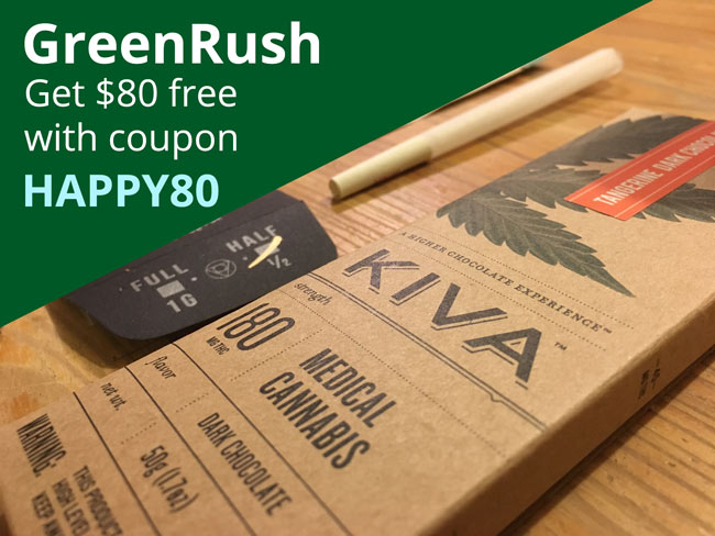 Best Online Smoke Shop GreenRush, Read our review about this on demand delivery service