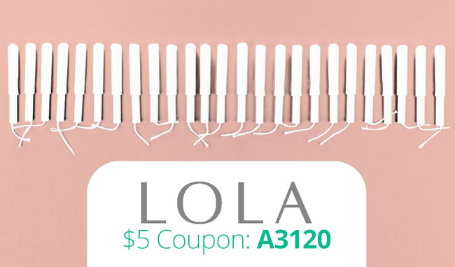 Lola Promo Code: Use coupon A3120 for $5 Off, plus read Lola tampon subscription reviews