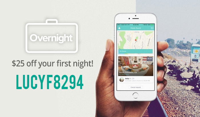 Overnight Promo Code: Read our Overnight App review and get $25 Free with code LUCYF8294!