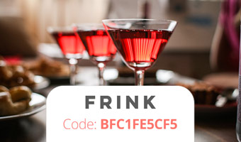 Frink Promo Code: Get a Free trial month of free drinks with coupon code: BFC1FE5CF5