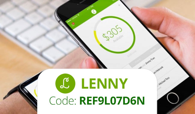 Lenny Money Transfer App: Build Credit with Microloans, and use Lenny Promo Code REF9L07D6N for $5 free