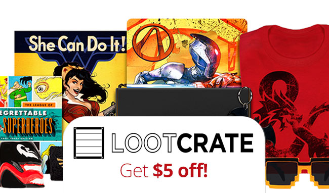 Loot Crate Coupon Code 2016: Save $5 plus read our Lootcrate Reviews!