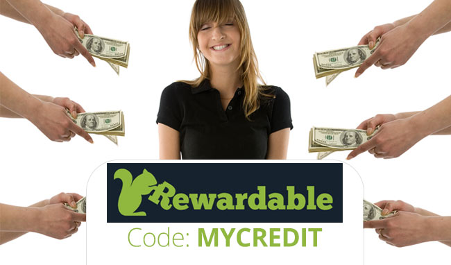 Rewardable App Review and Referral Code: Use coupon MYCREDIT for FREE cash upfront