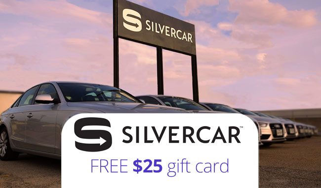 SilverCar Promo Code: Use code OMRXJAQV for a $25 gift card after booking your first Silver Car Car Rental