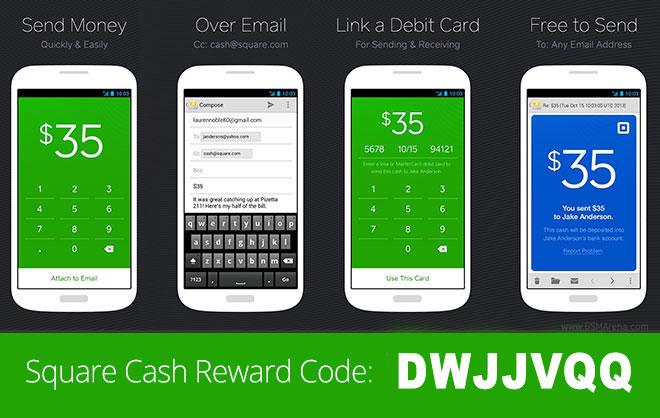 Square Cash Reward Code: Use DWJJVQQ for $10 Free Cash Credits