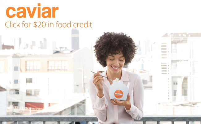 TryCaviar Coupon: Get $20 food credit with this Try Caviar Coupon