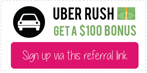 Uber Rush Bonus: Get $100 bonus with this UberRush Apply Bonus Code