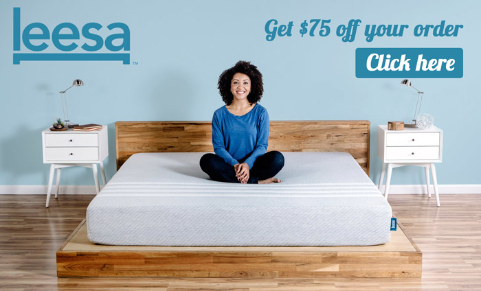 Leesa Promo Code: Get a $75 Leesa Mattress Discount, plus read our Leesa Mattress Review!