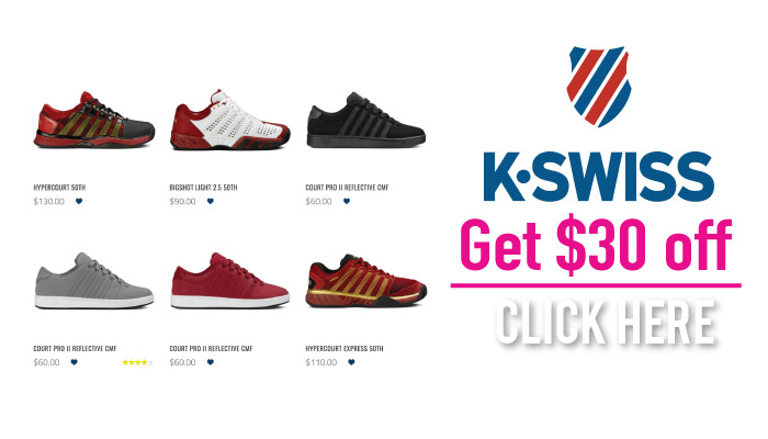 K Swiss Discount Code: Get $30 off or free shipping!
