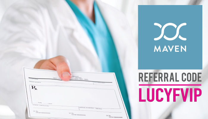 Maven Clinic Referral Code: Use LUCYFVIP for $25 credit (a free consultation!)