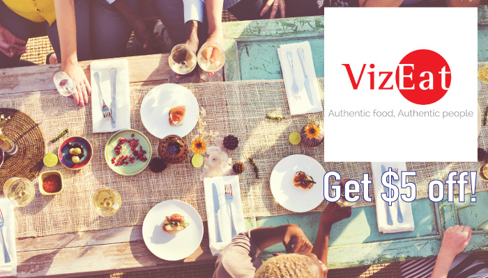 VizEat Promo Code: Get $5 off at the Airbnb for Meals service