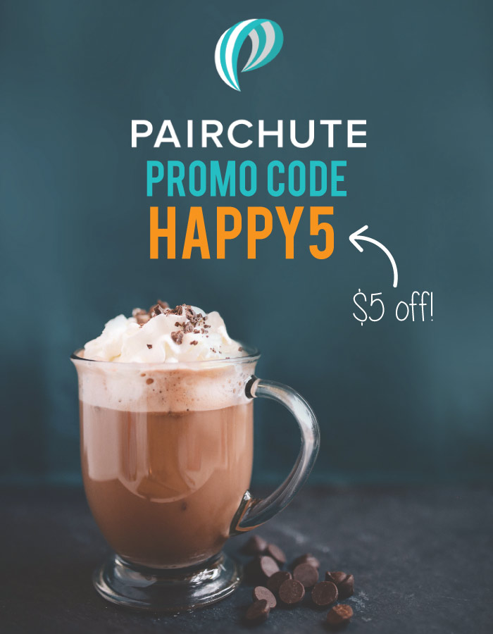 Pairchute access code: Get $5 off with the Pairchute app promo code HAPPY5