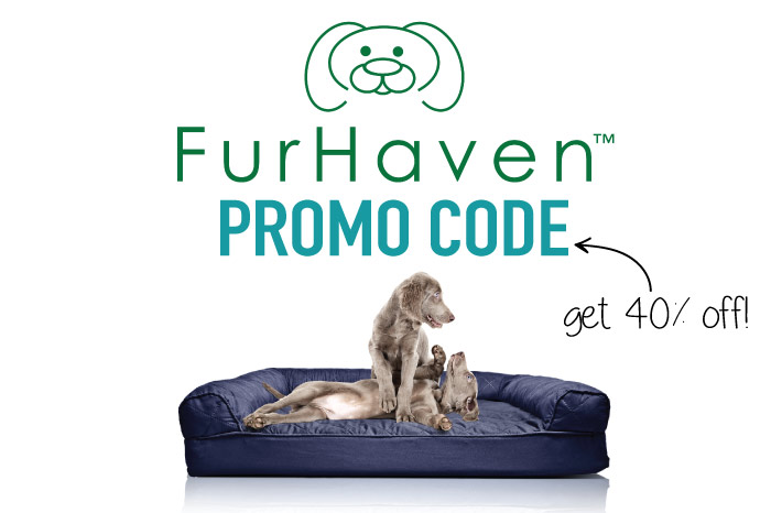 Furhaven Promo Code: Get 40% off a sofa dog bed with our Furhaven coupon code link!