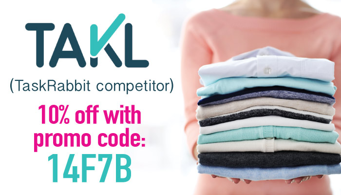 Takl Promo Code 2017: Use the code 14F7B on Takl, our fave of the TaskRabbit Competitors