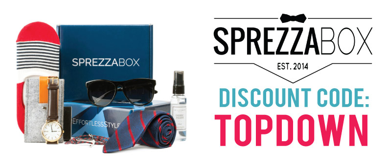 What is SprezzaBox? Get the men's fashion box at a 10% discount with the SprezzaBox Discount Code TOPDOWN
