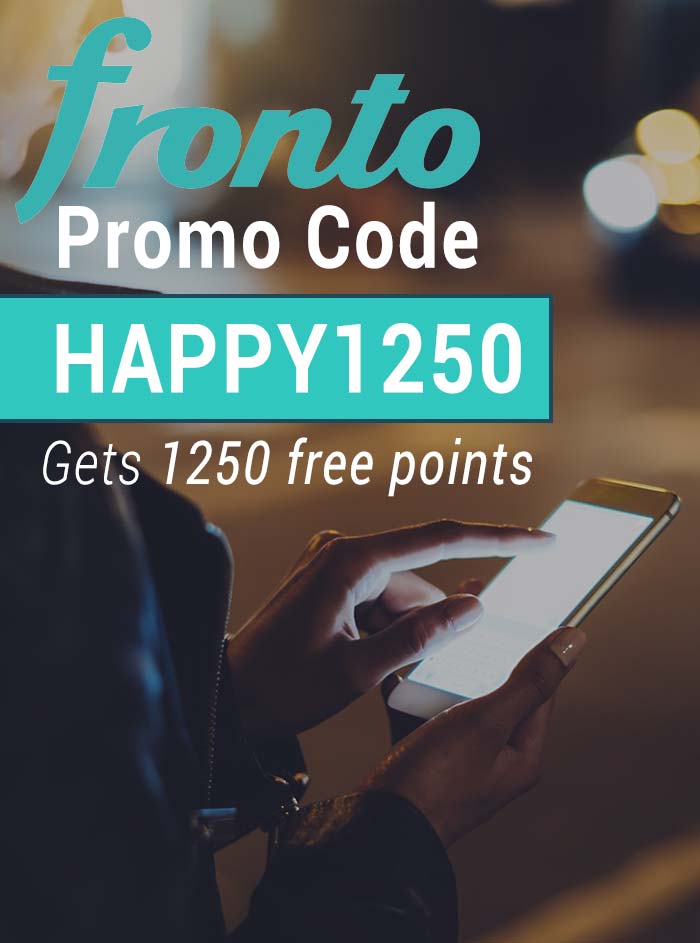 Fronto Promo Codes: Get 1250 bonus points for free with the discount code HAPPY1250