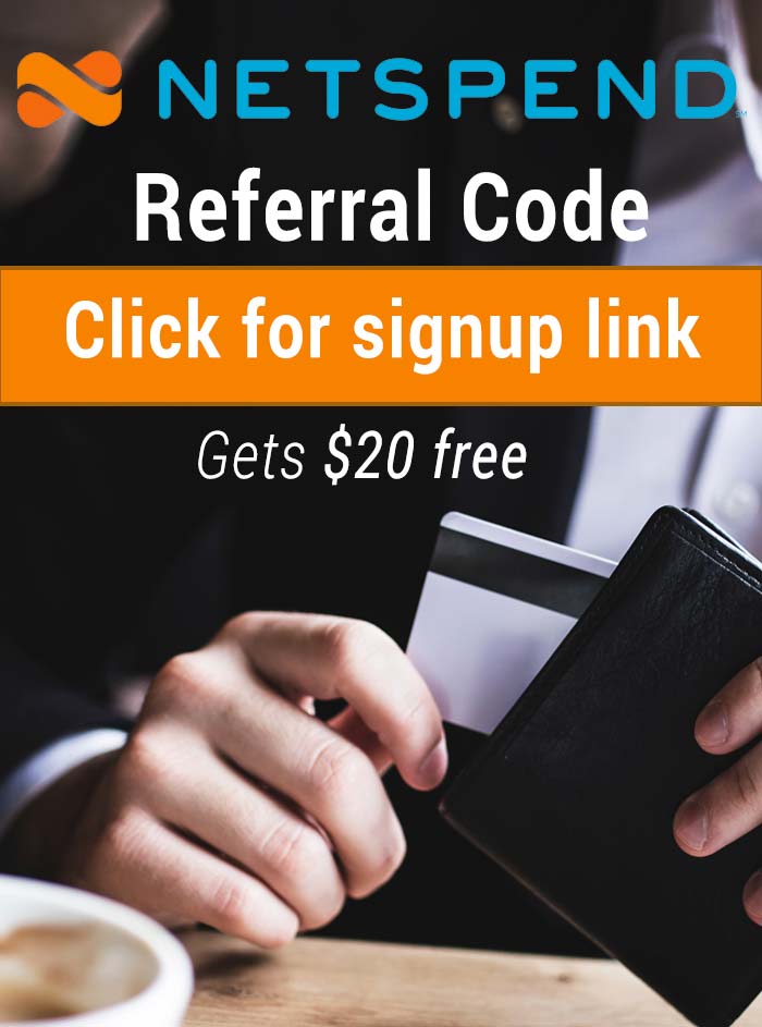 NetSpend Referral Code: Get $20 free with this promo code link!