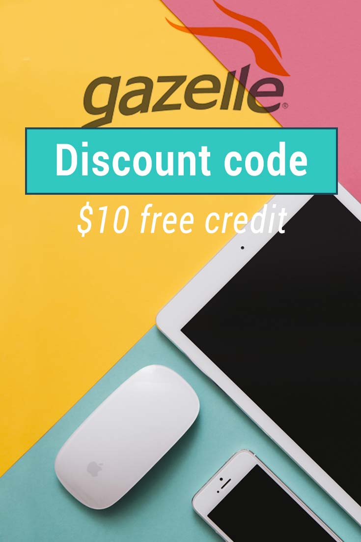 Gazelle Discount Code: Get $10 free with this discount link