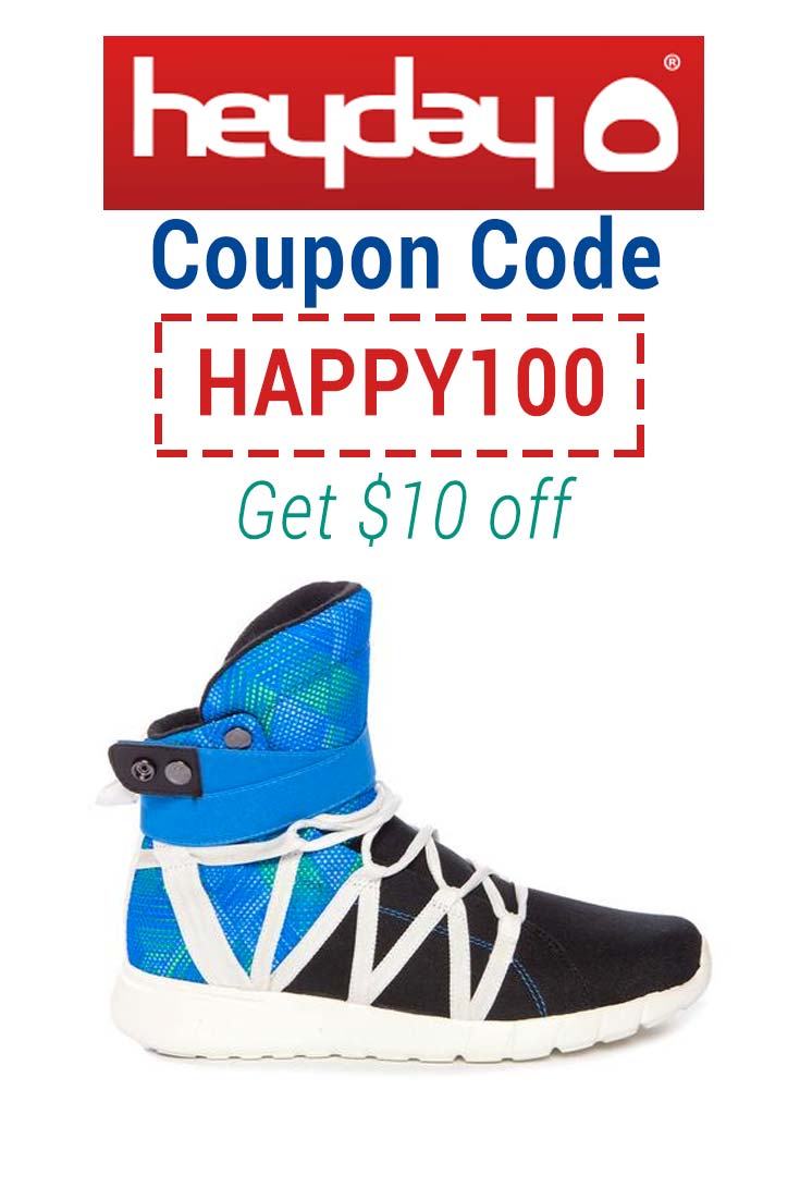 HeyDay Coupon Code: Use HAPPY100 for $10 off your order at HeyDay Shoes