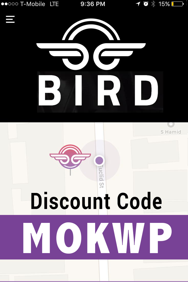 Bird App Promo Code | $5 Bird Scooter App Invite Code: KEXZW