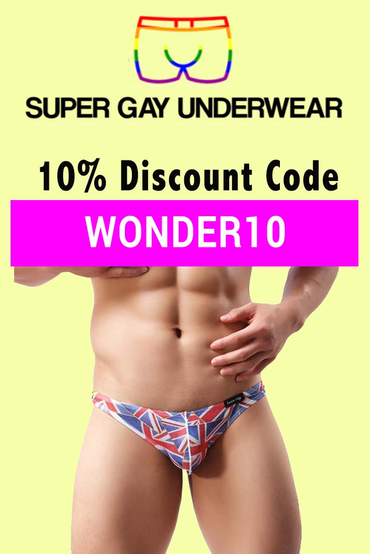 Super Gay Underwear Discount Code: Use WONDER10 for 10% off your entire order
