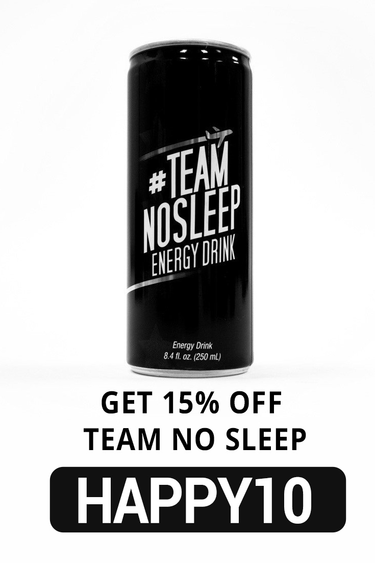 Team No Sleep Promo Code: Code HAPPY10 gets 15% Off
