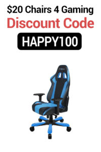 Chairs4Gaming Discount Codes: $20 Off with code HAPPY100