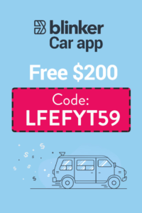 Blinker Car App Promo Codes: $100 Free with Code LFEFYT59