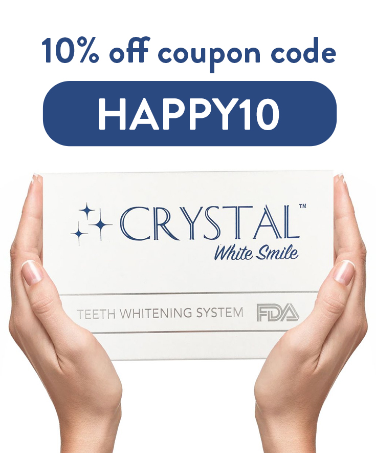 10% Crystal White Smile Discount Code : HAPPY10