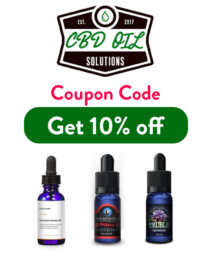 CBD Oil Solutions Coupon Code: Get 10% off your entire order