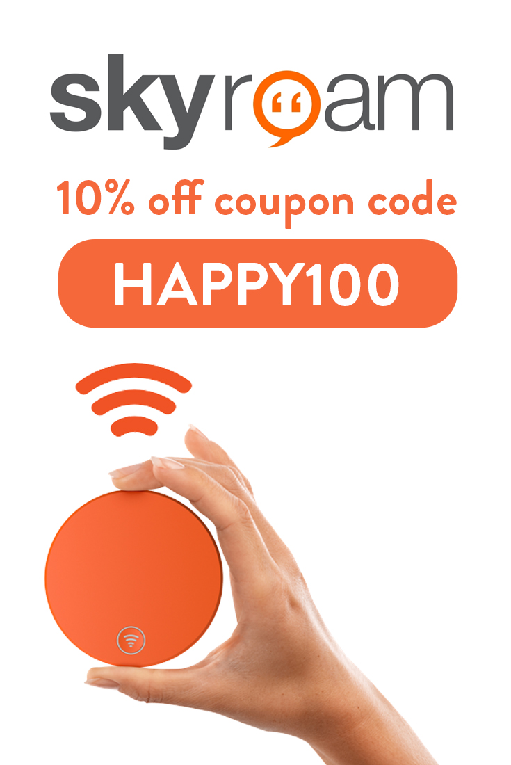 Skyroam Discount Code: Get 10% off with code HAPPY100