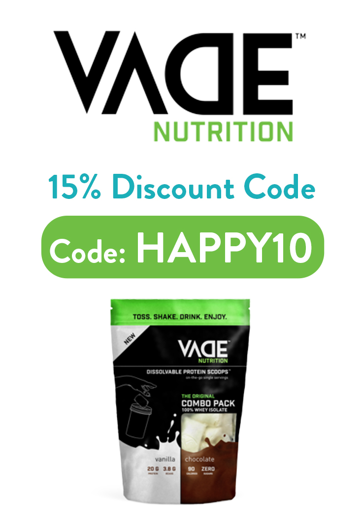 Vade Nutrition Discount Code: 15% off with code HAPPY10