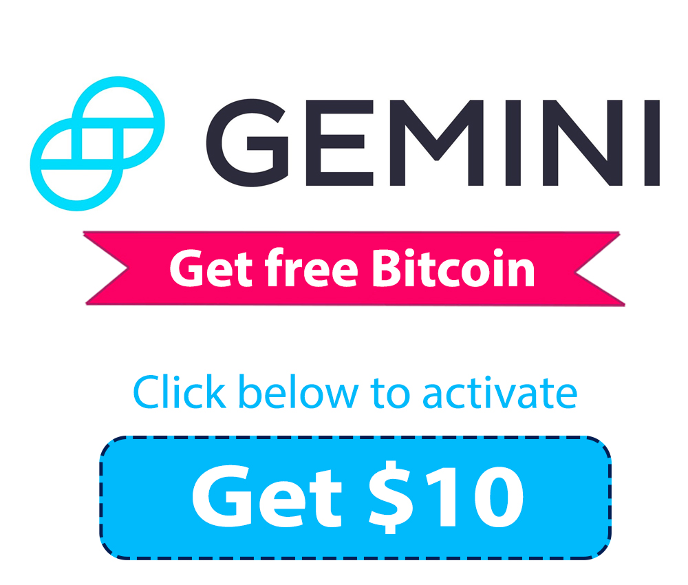 Gemini Crypto Promo Code | Get $10 free BTC