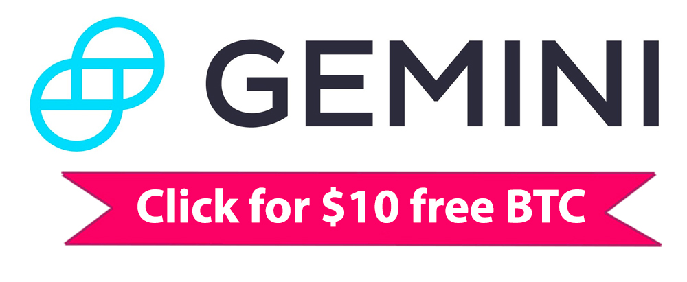 Gemini Sign Up Bonus | Get $10 free crypto BTC 