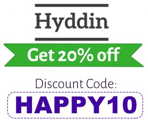 Hyddin Discount Code | 20% off code: HAPPY10