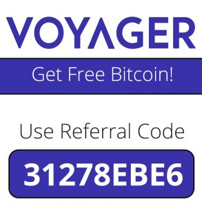 Voyager App Referral Code  | $25 BTC code: 31278EBE6
