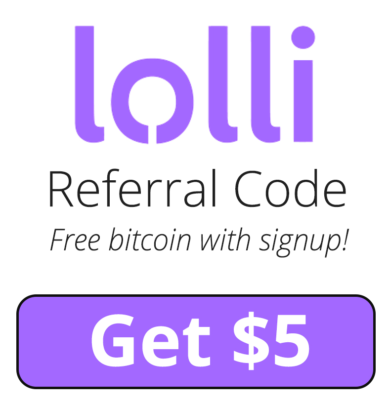 Lolli Referral Code | $5 free bitcoin signup bonus