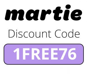 Martie Discount Code | $5 off code: 1FREE76