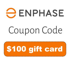 Enphase Coupon Code | Get a $100 gift card with solar signup